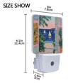 thumbnail image 4 of Yayeee LED Night Light for The Home Plug in With Light Sensors 2 Pack, Colorful Seaside, 4 of 6