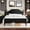 Black, variant on Sailvan Solid Bed Frame, Queen Bed Frame, Wooden Platform Bed Frame with Headboard & 12" Under Storage, Queen Bed with Wood Slats/No Box Spring Needed/Noise Free/1200lbs Capacity, Black