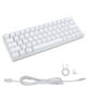 thumbnail image 1 of Teclado mecánico Sincero 64 teclas Inalámbrico 2,4 G BT3.0 5.0 Tipo C Blanco Interruptor rojo, 1 of 10