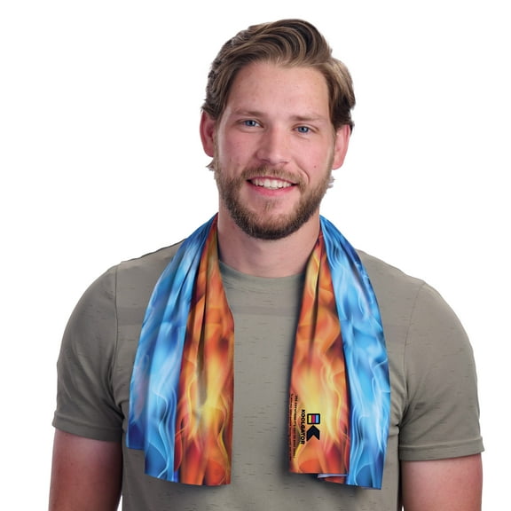 KOOLGATOR SPF 30 Cooling Towel for Face & Neck - Cooling Towels for Sports, Athletes, Gym, and Hot Weather - Men, Women & Kids
