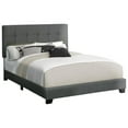 thumbnail image 1 of Monarch Specialties Bed, Bedroom, Frame Only, Queen Size, Upholstered, Dark Grey Boucle, Transitional, 1 of 3