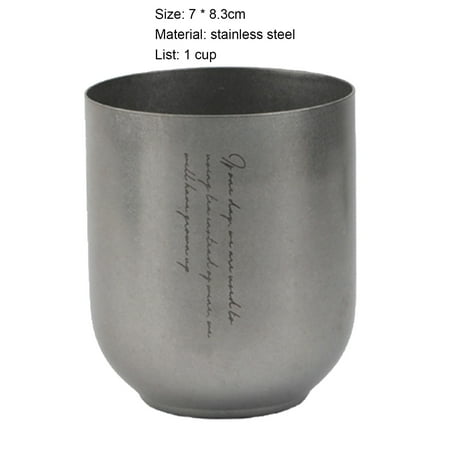 

Jiawei Water Cup Anti-deformed Heat-resistant Modern Retro Stainless Steel Water Mug