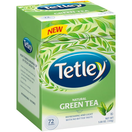 Tetley ® thé vert naturel 72 ct Boîte