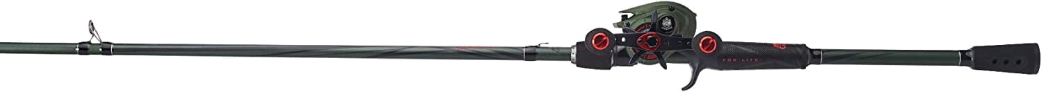 Abu Garcia Zata Baitcast Fishing Combo, 7' Medium Heavy, LP-LH