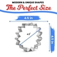 thumbnail image 5 of Large Sunflower Cookie Cutter 4.5 in B1247 - Foose Cookie Cutters - USA Tin Plate Steel, 5 of 6