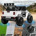thumbnail image 4 of Yiwa 24V Ride On Truck for Big Kids, 2 Seater Ride On Car with Remote Control, 4-Wheeler Suspension, 3 Speed Options, LED Lights, 4 of 9