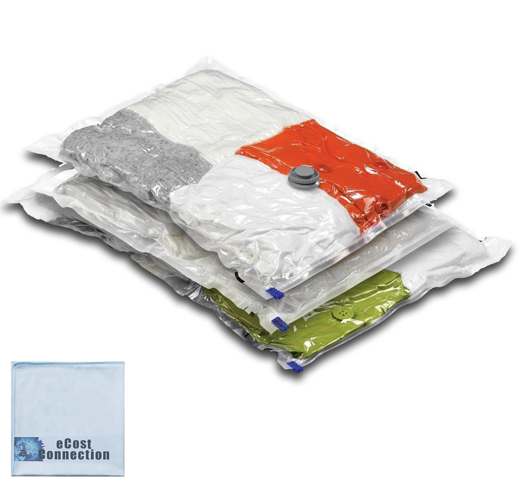 3 Mixed Set Reusable Vacuum Storage Bag L/XL/Jumbo + eCostConnection