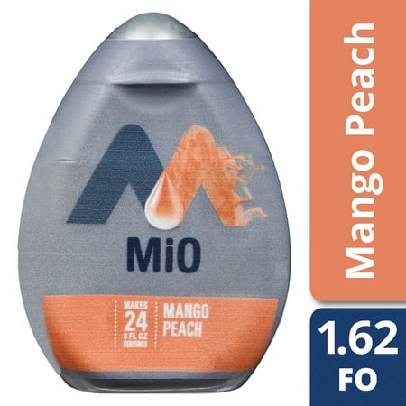 (12 pack) (12 Pack) MiO Peach Mango Liquid Water Enhancer, 1.62 fl oz Bottle