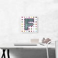 thumbnail image 2 of ARTCANVAS Fun Polka Dots Letter F Canvas Art Print - Size: 12" x 12" (0.75" Deep), 2 of 9