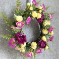 thumbnail image 5 of Artificial Rose Flower Wreath Silk Hydrangea Spring Garland for The Front Door Wall Hanging Window Wedding Party Decor, 5 of 5