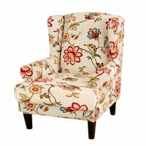LAMIRO Chair Covers Slipcovers Stretch Wing Chair Covers Slipcovers Wingback Sofa Covers Armchair Covers Furniture Protector For Wingback Chair