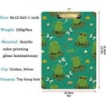 thumbnail image 2 of FMSHPON Lotus Pond Cartoon Cute Frogs Dragonflies Pattern Clipboard Hardboard Wood Nursing Clip Board and Pull for Standard A4 Letter 13x9 inches, 2 of 5