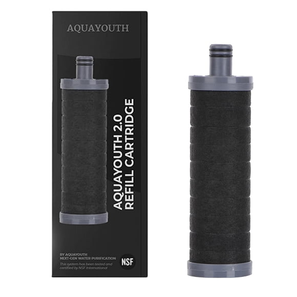 Filtro de cabezal de ducha AQUAYOUTH 2.0 Carbon que elimina el cloro NSF