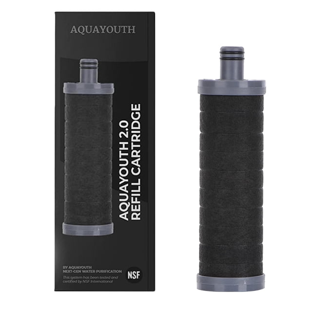 Filtro de cabezal de ducha AQUAYOUTH 2.0 Carbon que elimina el cloro NSF