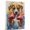 American Foxhound, variant on Wirehaired Pointing Griffon Dog Stretched Canvas Size 8x12 – Boxing Theme Dog Art for Wall, Wirehaired Pointing Griffon Dog Playing Boxing Wall Art, Dog Lover Canvas Decor