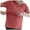 Brick Red, variant on Gelikeya Women's Nursing Tops for Breastfeeding Short Sleeves Casual Nursing Shirts with Zipper Pregnancy Mama Clothes Pink, Size M