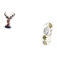 thumbnail image 5 of Figura de cabeza de ciervo, adorno de cabeza de ciervo, estatua de animal, espejo de pared decorativo, espejo decorativo nórdico para colgar en la par, 5 of 8