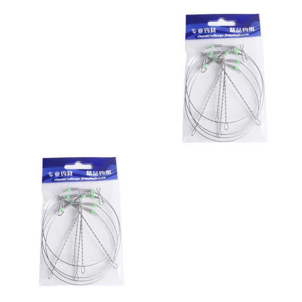 Soidarity Aparejos de pesca de acero inoxidable, líder de alambre, línea de cuerda, ganchos de cuerda giratorios, soporte de equilibrio, accesorios para Type7 NO7 Soidarity CBP082472