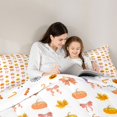 thumbnail image 5 of Manfei Autumn Harvest Pumpkin 7-Piece Twin Bedding,Cute Coquette Bowtie Bedding Comforter Set,Halloween Reversible, 5 of 7