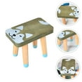 thumbnail image 2 of 1Pc Cartoon Wooden Footstool Children Step Stool Household Stool Furniture (Dog), 2 of 8