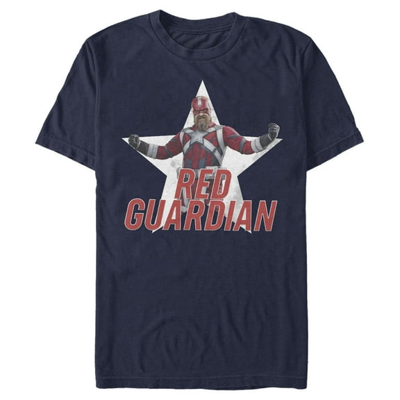 Men's Marvel Black Widow Guardian Pose Graphic Tee Navy Blue Small