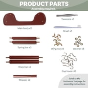 The Beadsmith Wooden Bead Loom, 11” x 7” x 3”, Includes Assembly Instructions, Use to Create Bracelets, Necklaces, Belts, and More