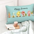 thumbnail image 4 of Yiaed Hello Summer Gnome Print Brushed Microfiber Envelope Pillowcases, Standard,Envelope Closure Pillow Cases(No pillow core)-16"x24", 4 of 6