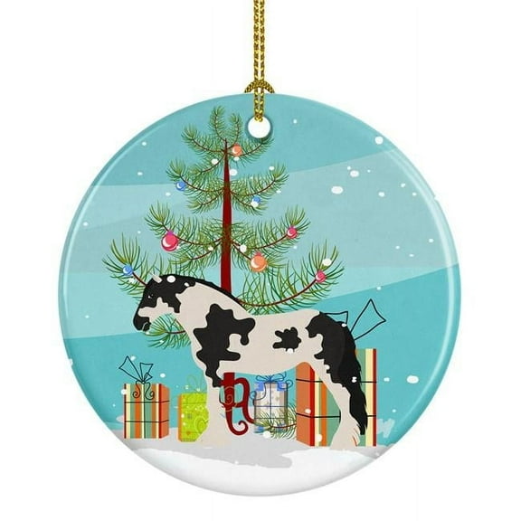 Carolines Treasures BB9279CO1 Cyldesdale Horse Christmas Ceramic Ornament
