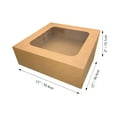 Way To Celebrate Kraft Cake Boxes with Windows, 12" x 12" x 4", 2 Count