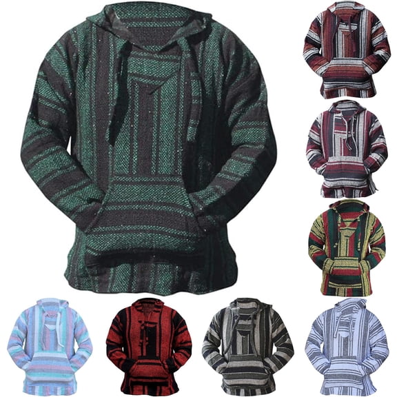 VOUZZA Graphic Hoodies for Men 3D Graphic Print Long Sleeve Pullover Sweatshirt, Casual Hooded Sweater Top, Streetwear Pullover