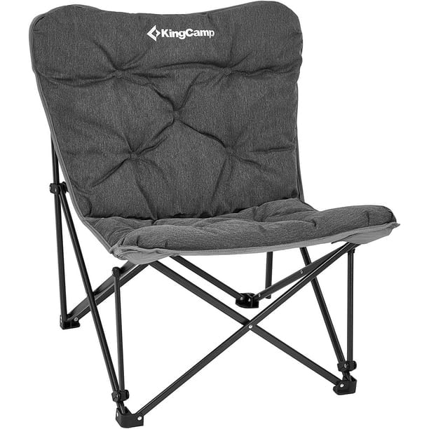 KingCamp Comfy Chair Folding Chair with Padded Seats for Indoor and