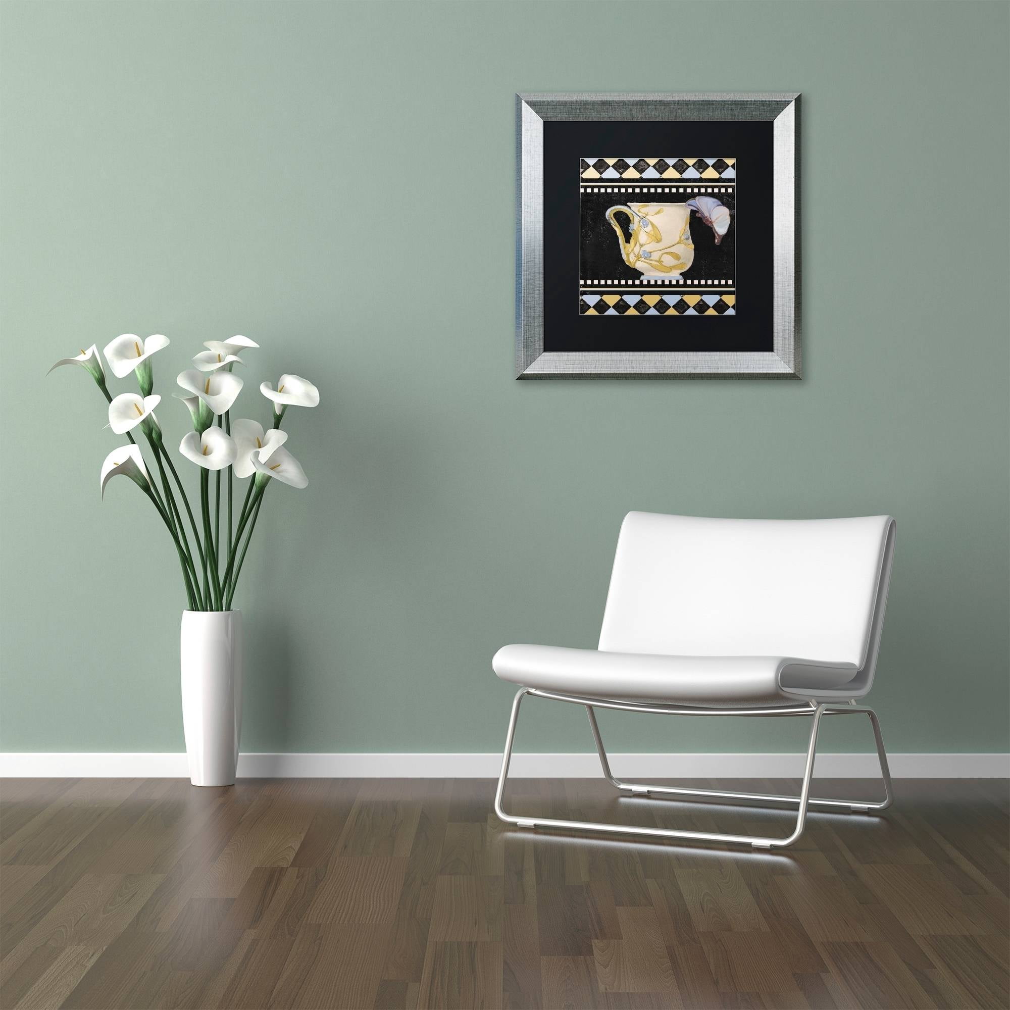 Trademark Fine Art "Bistro Nouveau I" Canvas Art by Color Bakery Black Matte, Silver Frame