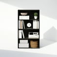 thumbnail image 6 of Furinno Simple Open Shelf, Bookcases, 4-Tier, Espresso, 6 of 6