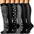 thumbnail image 1 of EcoNesxp 6 Paires de Bas de compression en Cuivre 02 Noir, 1 of 5
