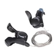 thumbnail image 1 of 1 par de palancas de cambio de bicicleta palanca de cambios de pulgar con Cables palanca de cambios de velocidad para accesorios de bicicleta plegable, 1 of 8