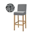 thumbnail image 4 of Funda elástica para silla de tamaño pequeño, cubierta grande para asiento de Bar, comedor, 1/2/4/6 unidades, 4 of 4