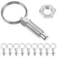 thumbnail image 1 of SHISUYAN Steel Spring Pins for Garden Silver Color Durable and Portable 10pcs, 1 of 9