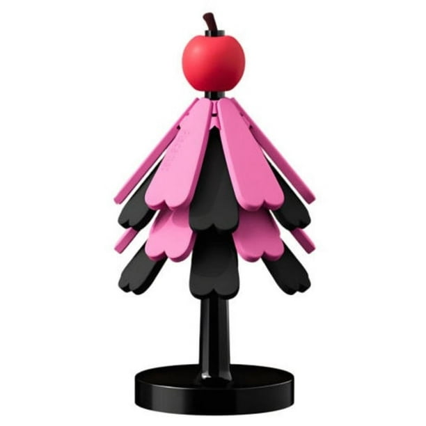 Posavasos de Silicona con Forma de Árbol de Navidad, Resistente Al Agua y Al , con 4 Posavasos Desmontables, Teteras y Portavasos, Color Rojo.
