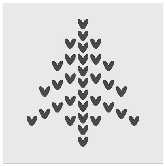 Knit Christmas Tree DIY Cookie Wall Craft Stencil - 3.5 Inch