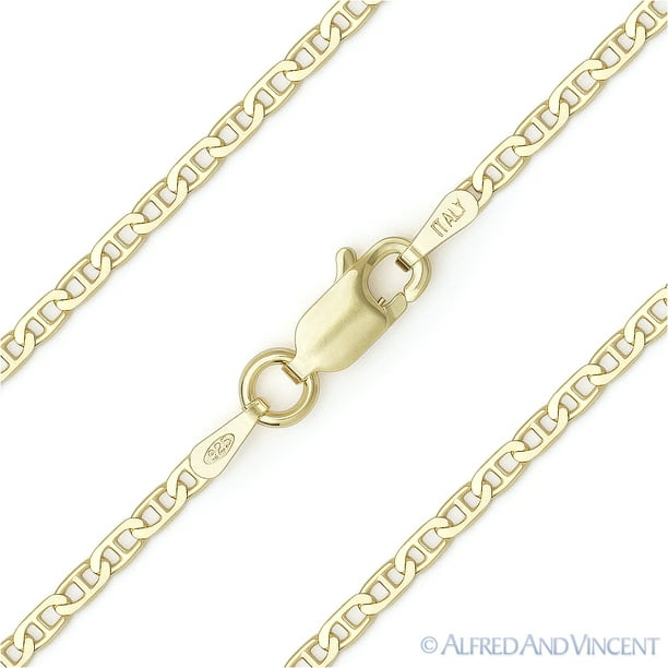 Alfred & Vincent 1.9mm Marina / Mariner Link Italian Chain Necklace
