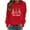 Red, variant on Xdegoge Ladies Christmas Hoodie Vintage Funny Hooded Sweatshirt Xmas Tree Long Sleeve Shirt Trendy Winter Shirts Casual Vacation Tops 2025