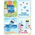thumbnail image 2 of Reusable Sticker Books for Kids 2-4, Preschool Learning Activities Quiet Busy Book for Toddler Travel Toys Sticker Book Educational Gifts, Durable and Non Adhesive - Ocean Stickers, 2 of 12
