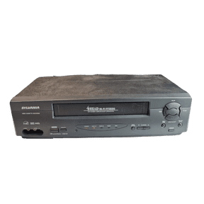 Restored Sylvania SRV2306 HiFi Stereo VHS VCR w/ Remote, Manual, A/V Cables, & HDMI Converter (Good) (Refurbished)