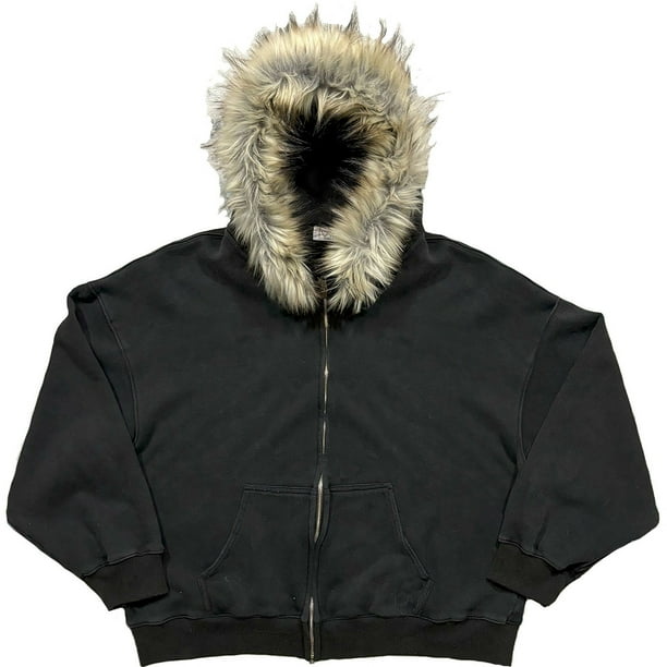 MHFRRA Sudadera con Capucha de Estilo Urbano, Forro Suave, Diseño Estampado, Manga Larga, Informal, Cómoda y A La Moda Negro