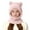 Pink, variant on CPNG Girls 2 Pcs Winter Cute Bear Pom Plush Balaclava Hat Face Mask Fleece Lined Windproof Ski Mask Neck Warmer Scarf Helmet Hood Bear Ears Cap