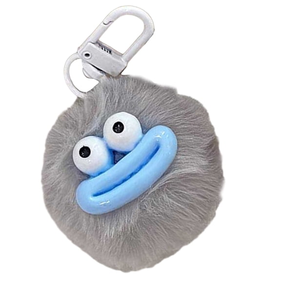 YIEMEEN Multicolor Sausage Mouth Keychain Stylish Ball Pendant Keyring for Fashion Lover