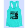 thumbnail image 3 of Your Path Manga Style Racerback Tank Women -Image by Shutterstock, Female Medium, 3 of 4