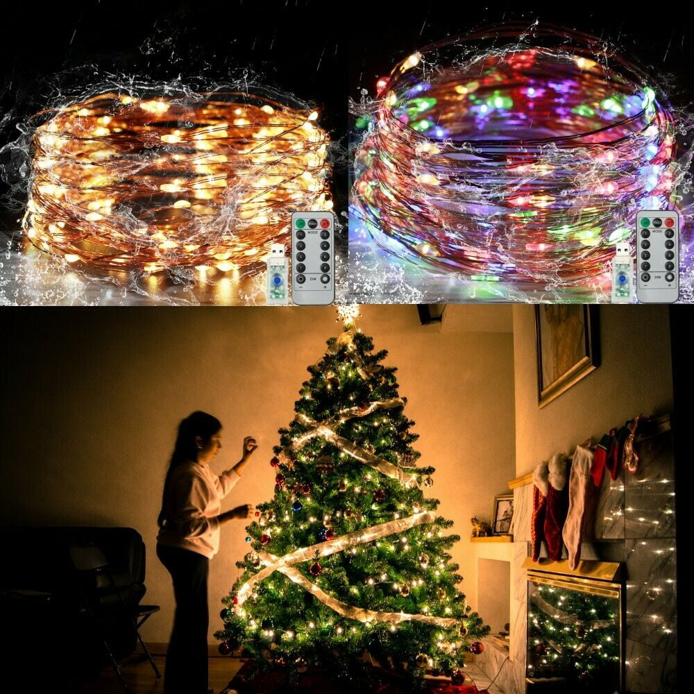 5M DECORATIVE ROPE  FESTIVE LIGHT FLASHING MULTICOLOUR CHRISTMAS LIGHTS 