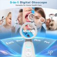 thumbnail image 3 of Wireless Ear Otoscope with 1080P HD Camera and 4 LED Lights 1.38inch IPS Display Ear Camera with Inspection Head, 3 of 9