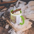 thumbnail image 5 of 3dRose, Zen Lotus Flowers Lilypad Flower Photography, 15oz Two-Tone Green Mug, 5 of 7